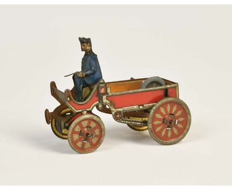  Penny Toy, Offenes Automobil, Germany VK, 8 cm, Blech, min. LM, Schwungradantrieb, Z 2+        Penny Toy, Open Automobile, 