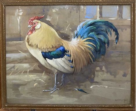§ Ralston Gudgeon RSW (1910-1984)
Cockerelsigned 'Ralston Gudgeon / RSW' (lower right)watercolour on paper40 x 50cm

Framed 4