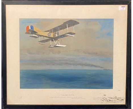 § Charles Johnson Payne 'Snaffles' (British, 1884-1967) The Sea-Hawksigned in pencil and with blindstampprint with hand colou