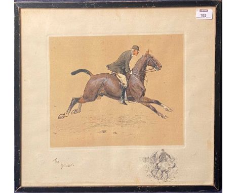 § Charles Johnson Payne 'Snaffles' (British, 1884-1967) 
The Bendersigned in pencil lower right and with blindstampcolour pri