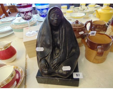 A decorative designer Bronze, kneeling lady