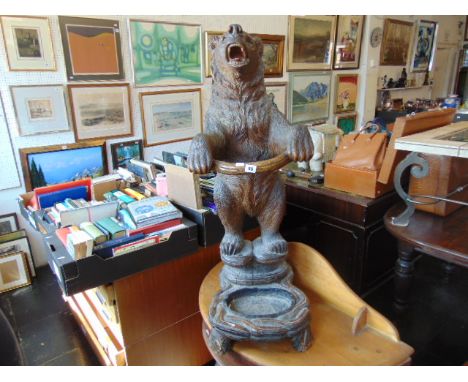 A 19th century Black Forest Bear stick stand, approx. 100cm H