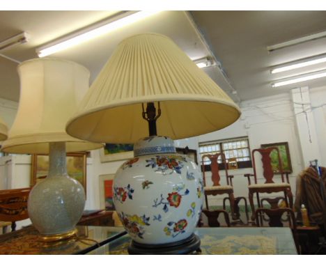 A decorative oriental lamp