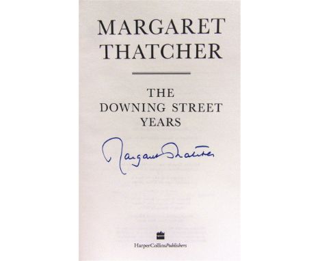 [HISTORY]. POLITICS  Thatcher, Margaret. The Downing Street Years, first edition, Harper Collins, London, 1993, boards, dustj