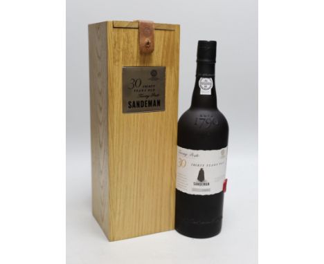 Sandeman's 30 year old port, wooden cased