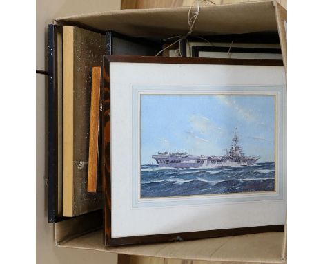 From the collection of Rear Admiral Humfrey John Bradley Moore, CBE, RI (British, 1898-1985). G. Sidney James, watercolour, H
