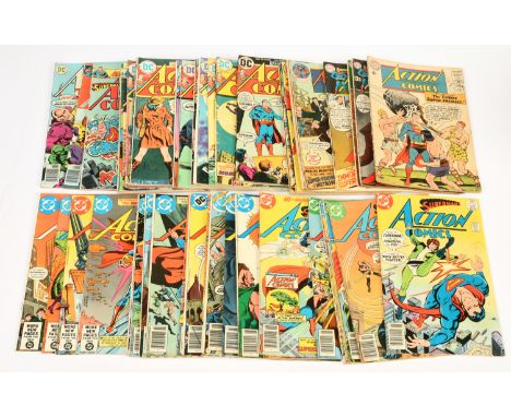 Quantity of DC Comics Silver Age Action Comics x 56 includes issues #320, #376, #382, #385, # 396, #399, #402, #418, #422, #4
