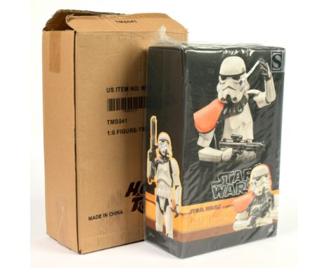 Sideshow Star Wars Stormtrooper Squad Leader 1:6th scale figure, within Mint sealed packaging, includes shipping box.