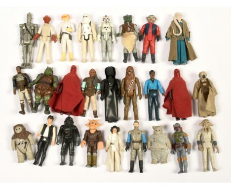 Kenner Star Wars vintage loose 3 3/4" figures x 26 includes Boba Fett, Darth Vader, TIE Fighter Pilot, IG-88, Han Solo, Chewb