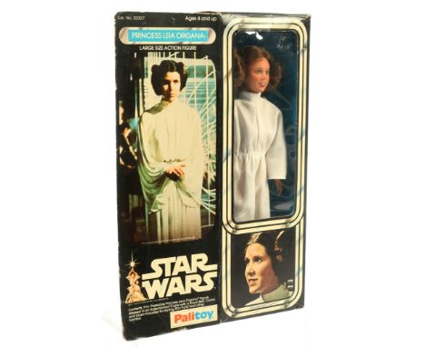 Palitoy Star Wars vintage Princess Leia 12" figure, Good (staining to dress, missing belt and paperwork) includes sealed brus