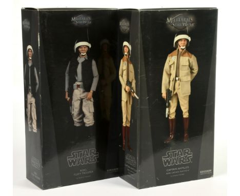 Sideshow Collectibles Star Wars 1:6th Scale figures x 2 including Rebel Fleet Trooper and Captain Antilles both Near Mint com