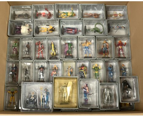 Eaglemoss The Classic Marvel Figurine Collection Die-cast figures x forty-one including Thor, Wolverine, Electro, Magneto, Ki