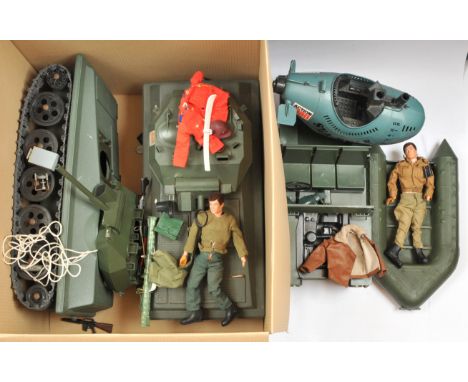 Quantity of Palitoy vintage Action Man figures, vehicles, accessories and clothing, generally Fair to Good. (qty)