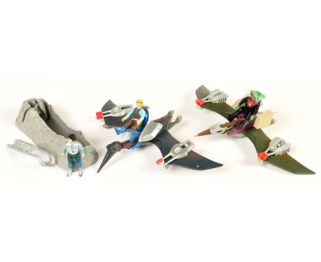 Tyco vintage Dino-Riders Dinosaurs and figures, all Excellent unchecked for completeness.