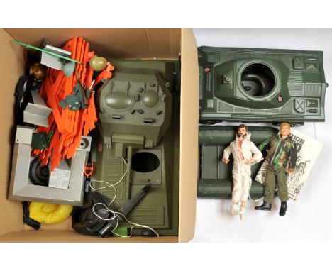 Quantity of Palitoy vintage Action Man figures, vehicles, accessories and clothing, generally Fair to Good. (qty)