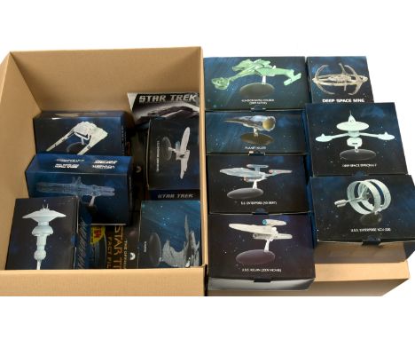 Eaglemoss Star Trek The Official Starships Collection models x 12 includes Planet Killer, U.S.S. Enterprise XCV-330, Klingon 