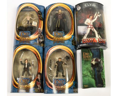 Toy Biz Lord of the Rings Figures x 4 including Eomer, Frodo Goblin Disguise, Smeagol and Prologue Bilbo, all within Excellen