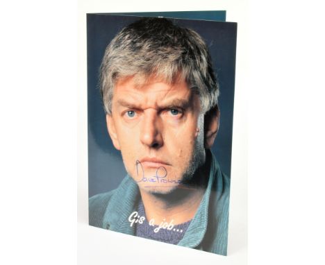 Dave Prowse signed "Gis a Job..." promotional leaflet, Good Plus to Excellent.