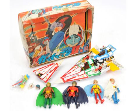 Popy Battle of the Planets vintage Empty Rubber Erasers box, Fair (some tears and creasing). Battle of the Planets vintage lo
