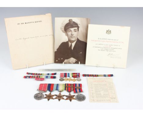 A group of five Second World War period medals, comprising British Empire Medal, George VI military division issue, to 'C.E.R