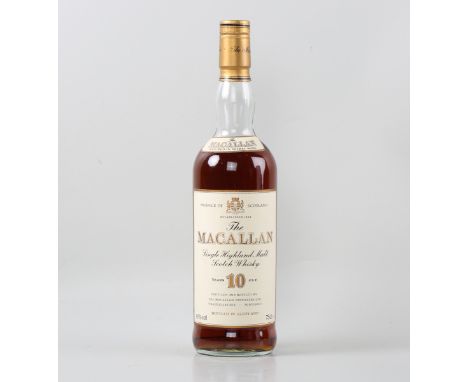 The Macallan 10 year old single malt Scotch whisky, boxed (1).Buyer’s Premium 29.4% (including VAT @ 20%) of the hammer price