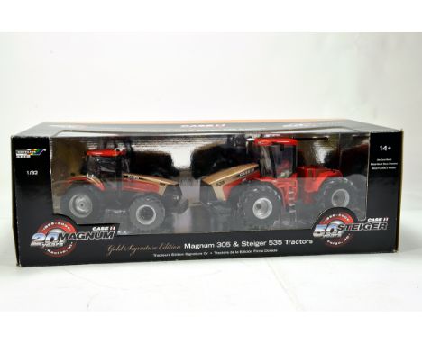 Ertl 1/32 Farm Issue comprising Case IH Magnum 305 and Steiger 535 Tractor Duo Special Edition Set. NM to M in Box. 