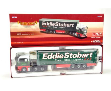 Corgi 1/50 Diecast Truck Issue Comprising CC15202 MAN XLX Curtainside in livery of Eddie Stobart. NM to M in Box.