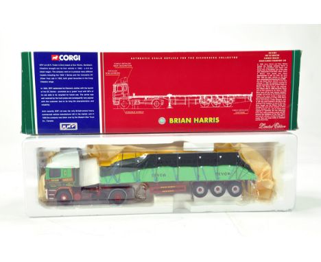 Corgi 1/50 Diecast Truck Issue Comprising CC11901 ERF Sheeted Trailer in livery of Brian Harris. NM to M in Box.