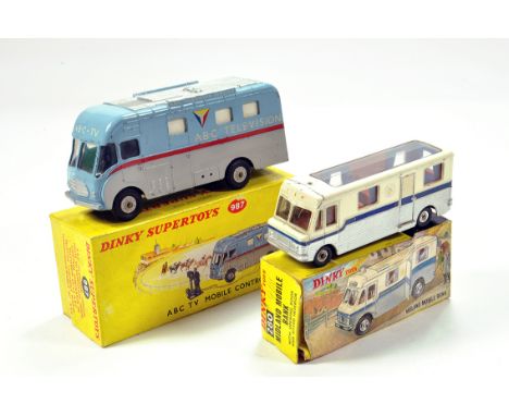 Dinky No. 987 ABC TV Mobile Control Van plus No. 280 Mobile Midland Bank. Generally F to G. in F to G Boxes.