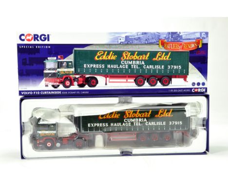 Corgi 1/50 Diecast Truck Issue Comprising CC15508 Volvo F10 Curtainside in livery of Eddie Stobart. NM to M in Box.