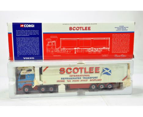 Corgi 1/50 Diecast Truck Issue Comprising CC12420 Volvo FH Fridge Trailer in livery of Scotlee Transport. NM to M in Box.