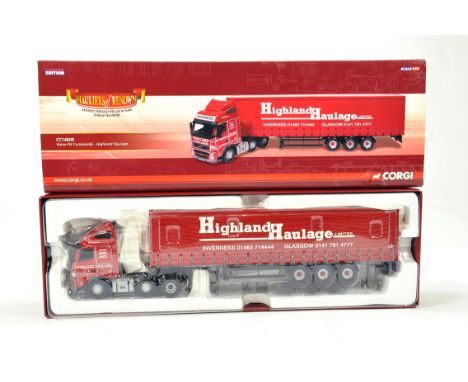 Corgi 1/50 Diecast Truck Issue Comprising CC14008 Volvo FH Curtainside in livery of Highland Haulage. NM to M in Box.