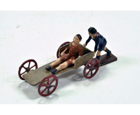 Original Rare Metal Issue of a Charbens Soap Box Racer and Figures. Generally VG. 