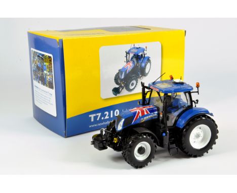 Universal Hobbies 1/32 Farm Model Comprising New Holland T7.210 Union Jack Tractor. E to NM with Box.