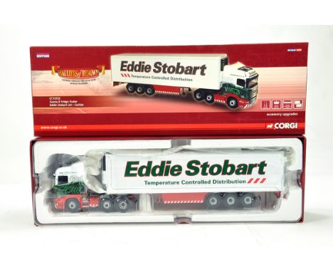 Corgi 1/50 Diecast Truck Issue Comprising CC13722 Scania R Fridge Trailer in livery of Eddie Stobart. NM to M in Box.