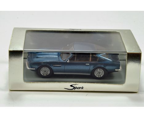 Spark 1/43 scale Aston Martin DBS V8 1969 in metallic blue. E to NM in Box.