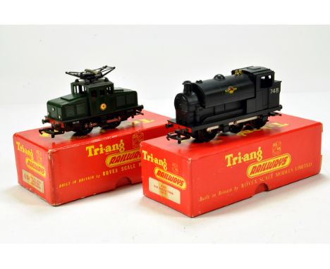 Triang OO Gauge Locomotives comprising R.254 Operating Pantograph plus R.153 Saddle Tank Loco. E to NM in Boxes.