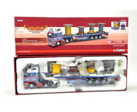 Corgi 1/50 Diecast Truck Issue Comprising CC14031 Volvo FH Flatbed and Load in livery of Robert Porter. NM to M in Box.