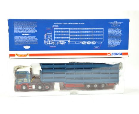 Corgi 1/50 Diecast Truck Issue Comprising CC12919 Scania Topline Livestock Transporter in livery of MacTaggert Brothers. NM t