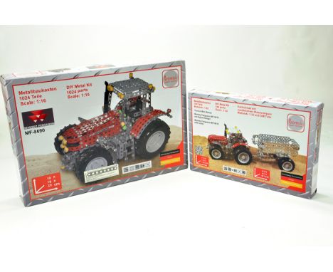 Duo of Tractor Construction Kits from Tronico. Both Complete.
