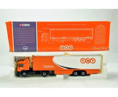 Corgi 1/50 Diecast Truck Issue Comprising 75701 MAN Box Trailer in livery of TNT. NM to M in Box.