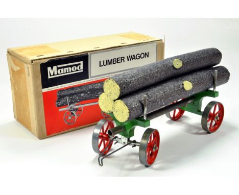 Mamod Large Scale Log Carrier Trailer Lumber Wagon. VG to E in Box.