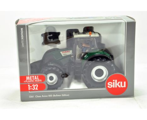 Siku 1/32 Farm Issue comprising Claas Axion Bolmer Edition Tractor. NM to M in Box.