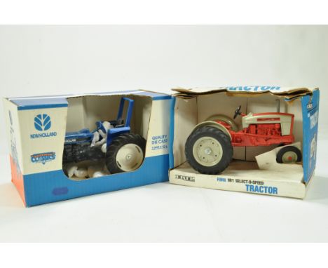 Scale Models 1/16 Farm Issue comprising Ford Tractor plus Ertl 1/16 981 Select-a-speed Tractor. Generally E in Boxes.