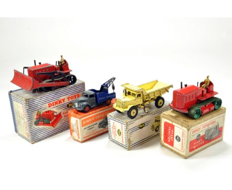 Assorted Dinky Diecast group including various issues. 961 Bulldozer, 25Y Breakdown Lorry, 965 Euclid Dumper and 563 Heavy Tr