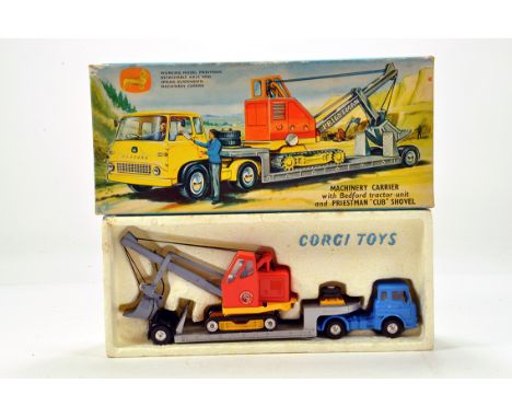 Corgi No. GS27 Gift Set comprising of Bedford TK Machinery Carrier and Priestman Shovel. Generally E to BM in VG Box.