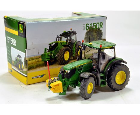 Britains 1/32 Farm Issue comprising John Deere 6150R Tractor. Model has been weathered / Converted to a high standard for use