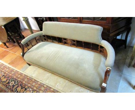 An Edwardian sofa