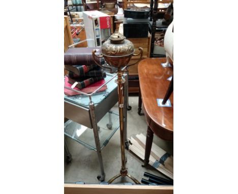 A brass standard lamp