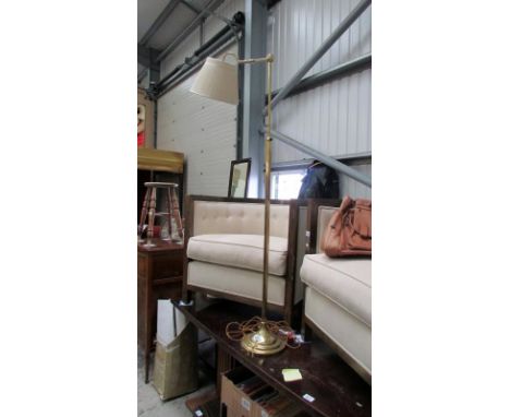 A brass standard lamp